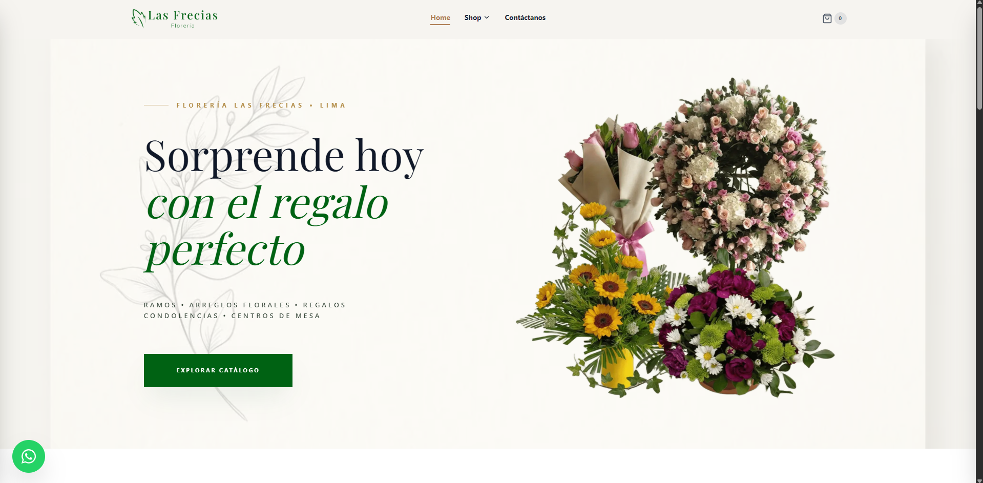 Proyecto Florería Las Frecias